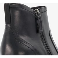 Softline dames enkellaarsjes met hak zwart